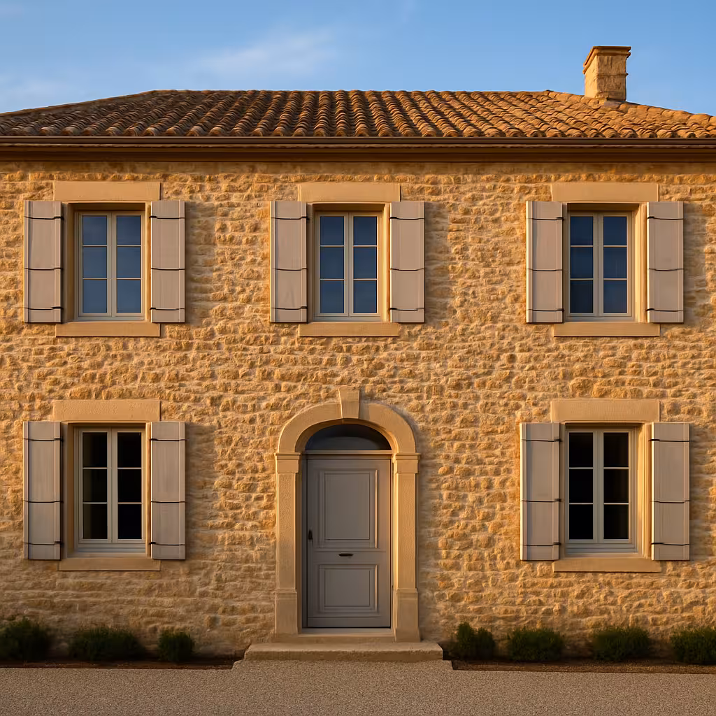 Rejointoiement de façade en pierre réalisé par SADECOFACADE en Haute-Loire